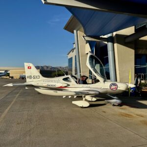 H55 electric airplane event in Scottsdale, AZ with Tesla Drivers Club.